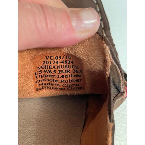 Oulkai leather shoes moccasin slip on size 6.5 Nohea Nubuck Loafers Comfort - Picture 9 of 10